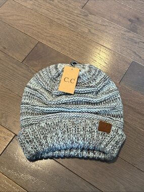 C.C Beanie - mint/grey